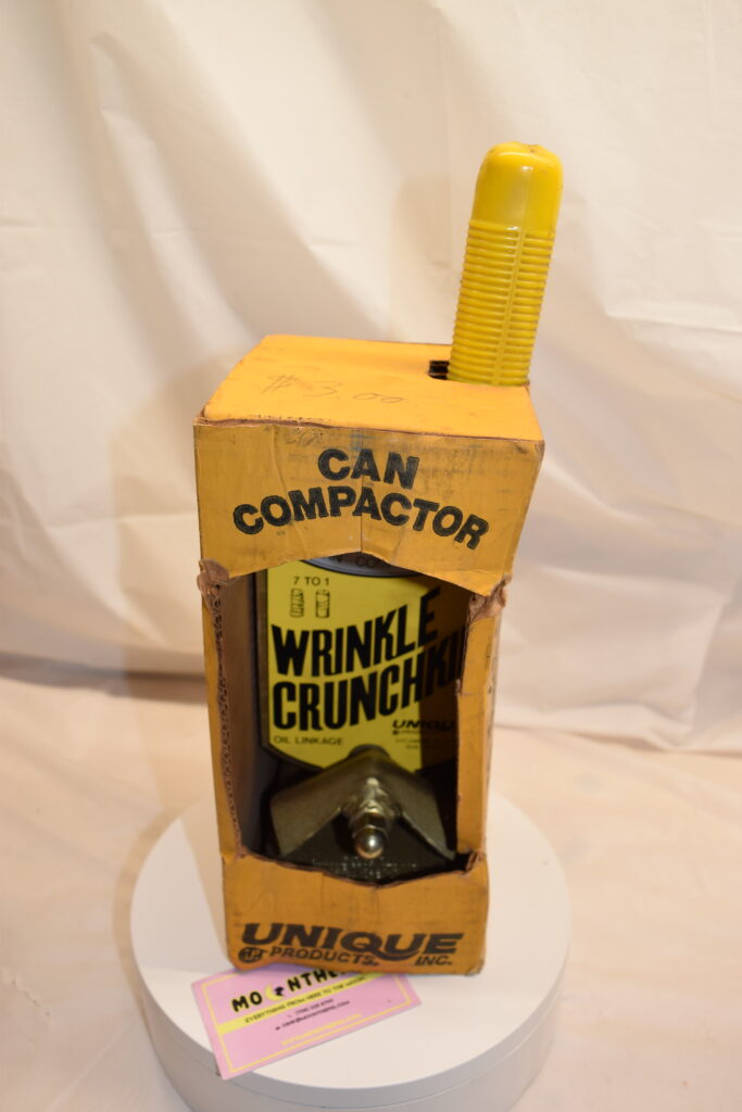 Vintage Wrinkle Crunchkin Oil Can Crusher-Compactor NIB