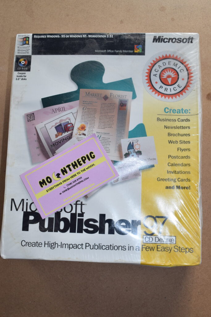 Microsoft Publisher 97 *Factory Sealed* Vintage PC Software Serial Manual CDs