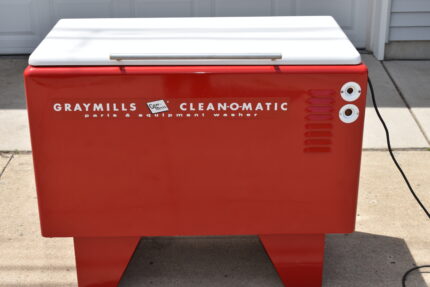 Vintage Restored Graymills Clean-O-Matic Parts Washer Tank Steel Solvent Carb Dip cleaner Heavy Duty